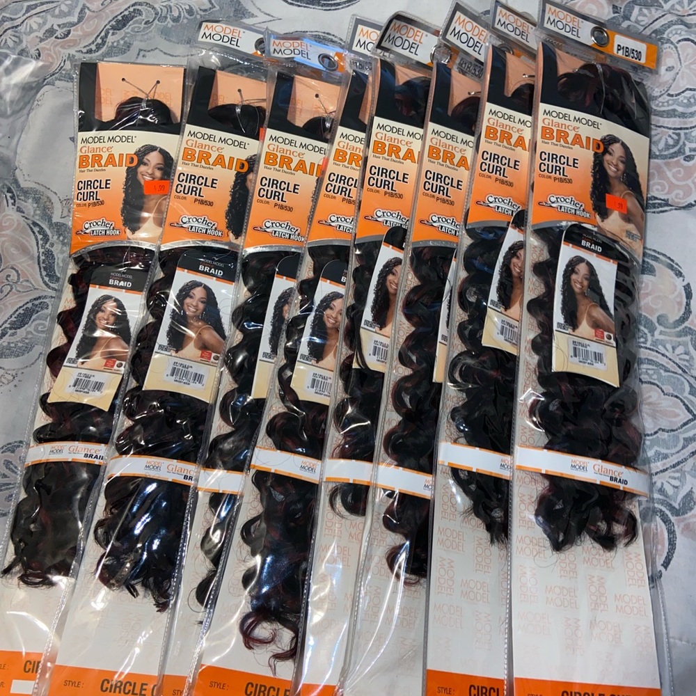 Crochet curl hair